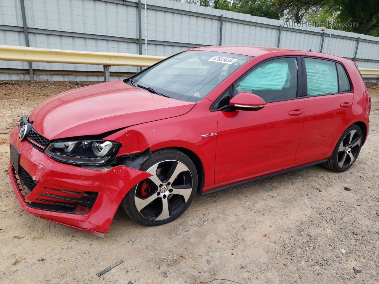 2015 Volkswagen Gti  Red vin: 3VW4T7AU4FM017745