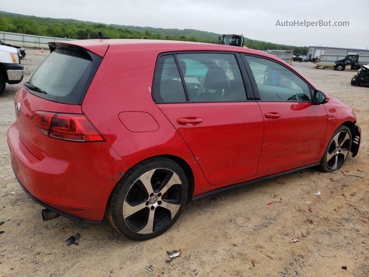 2015 Volkswagen Gti  Red vin: 3VW4T7AU4FM017745