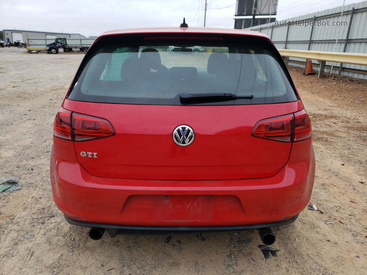 2015 Volkswagen Gti  Red vin: 3VW4T7AU4FM017745