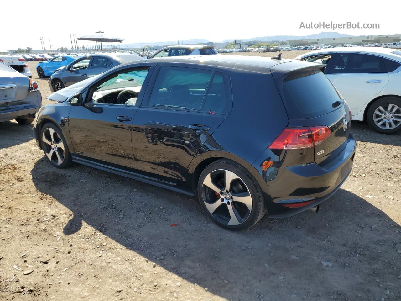 2015 Volkswagen Gti  Black vin: 3VW4T7AU4FM065729