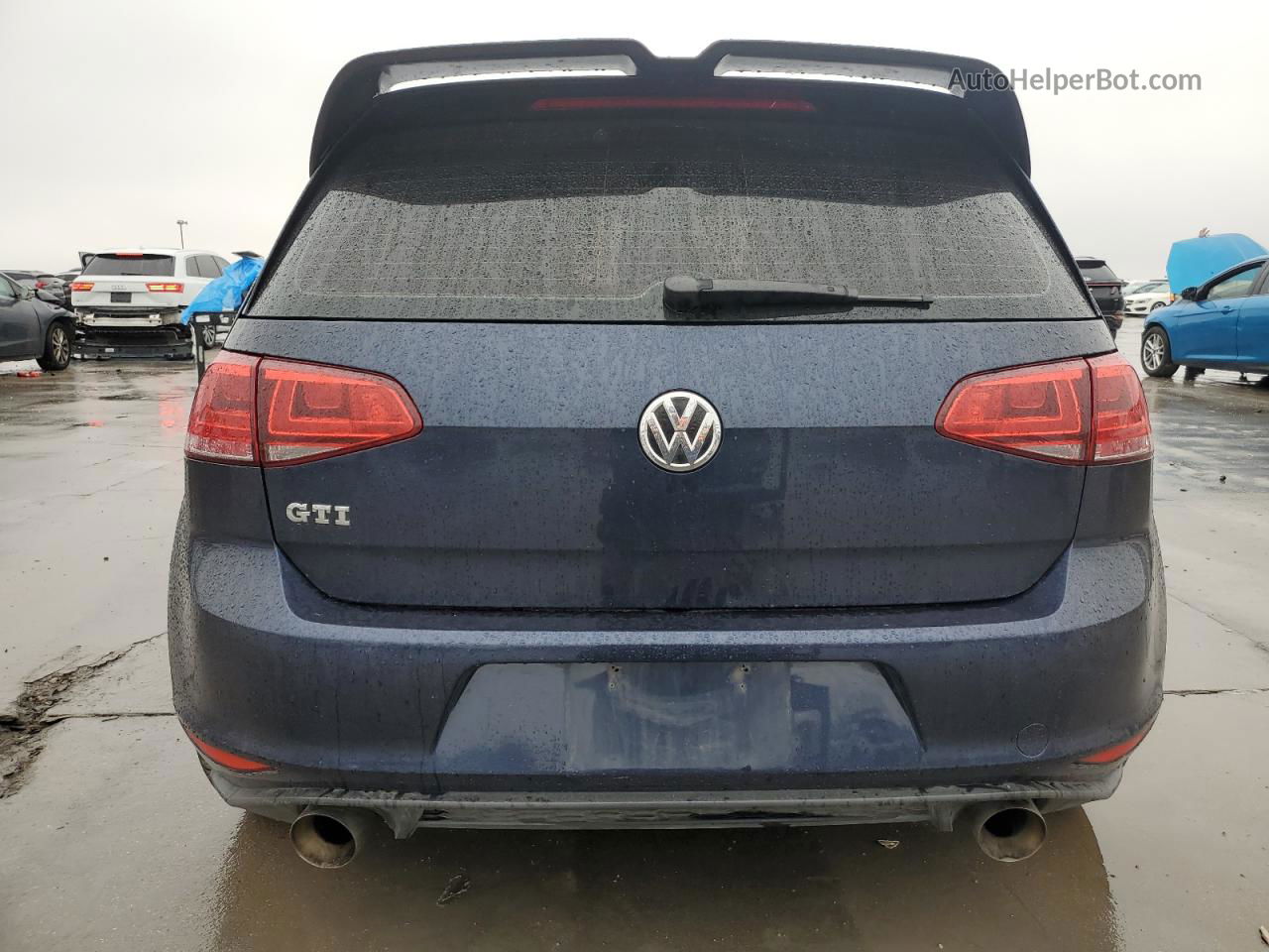 2016 Volkswagen Gti S/se Blue vin: 3VW4T7AU4GM016306