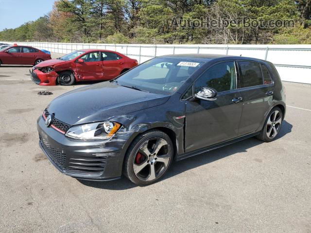 2016 Volkswagen Gti S/se Gray vin: 3VW4T7AU4GM024454