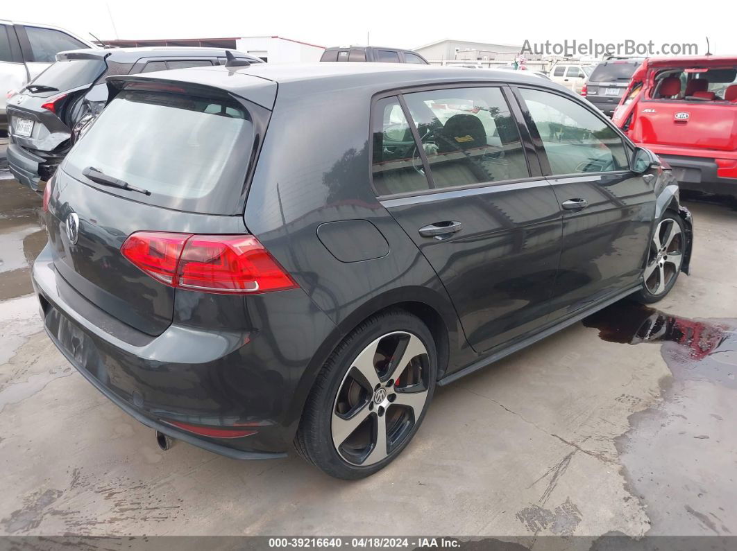 2016 Volkswagen Golf Gti S 4-door Gray vin: 3VW4T7AU4GM055641