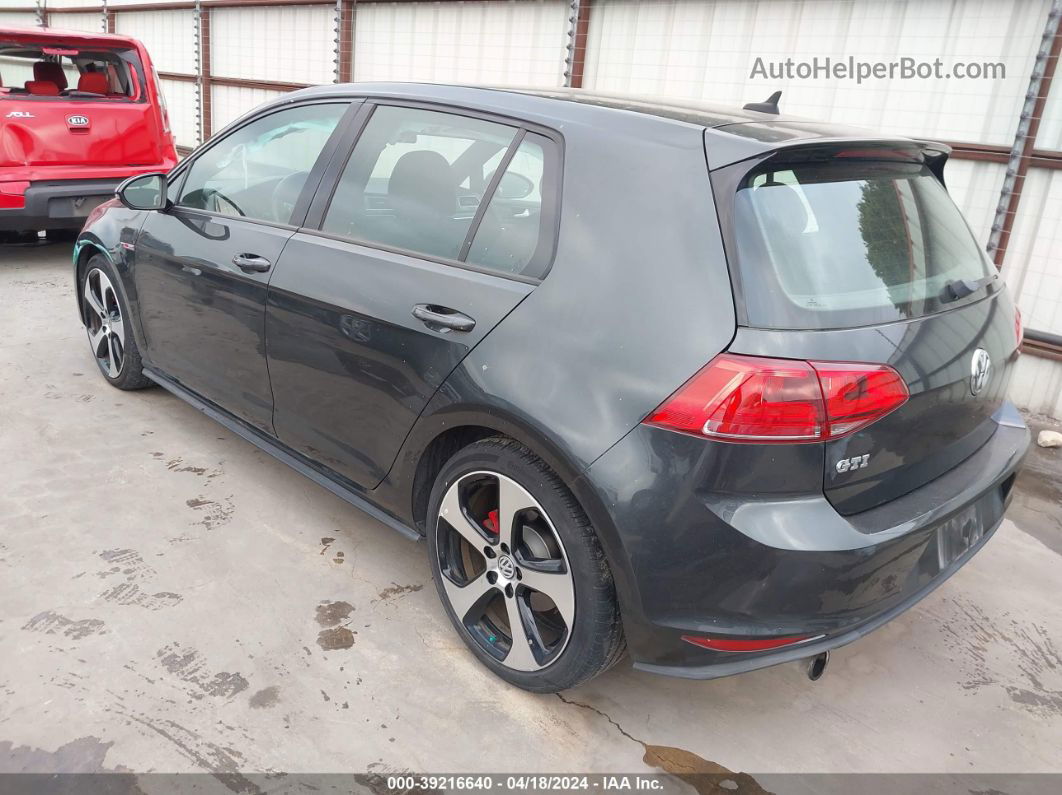 2016 Volkswagen Golf Gti S 4-door Gray vin: 3VW4T7AU4GM055641