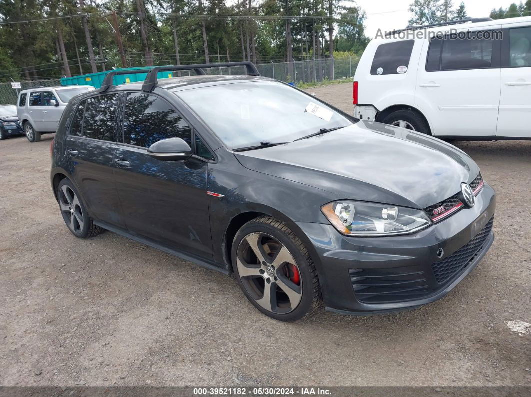 2017 Volkswagen Golf Gti Autobahn 4-door/s 4-door/se 4-door/sport 4-door Black vin: 3VW4T7AU4HM059657