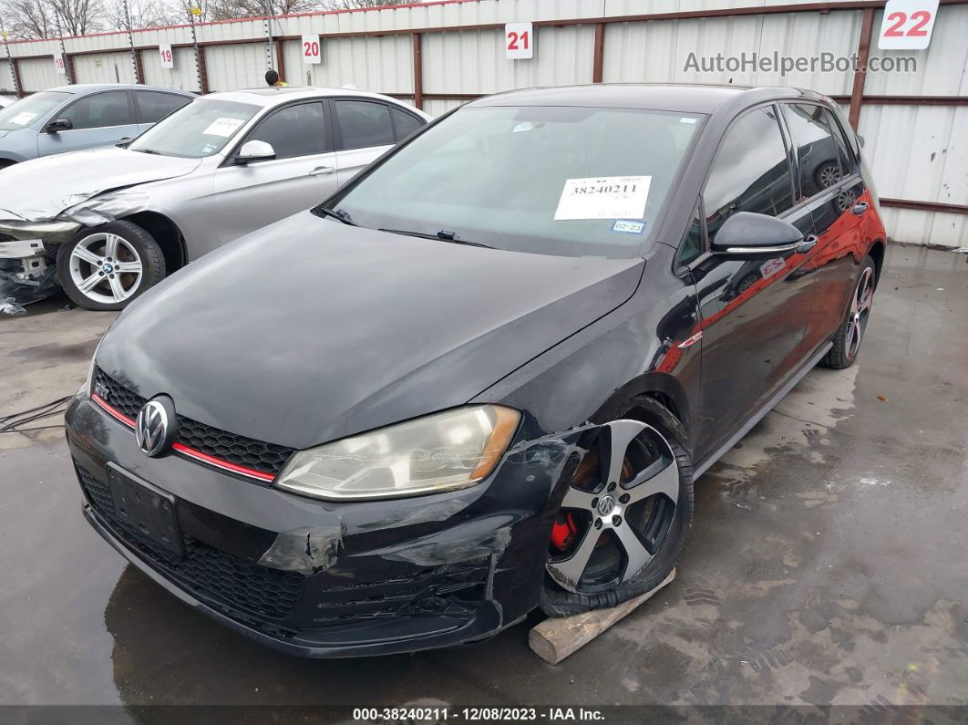 2015 Volkswagen Golf Gti 2.0t S 4-door Black vin: 3VW4T7AU5FM003868