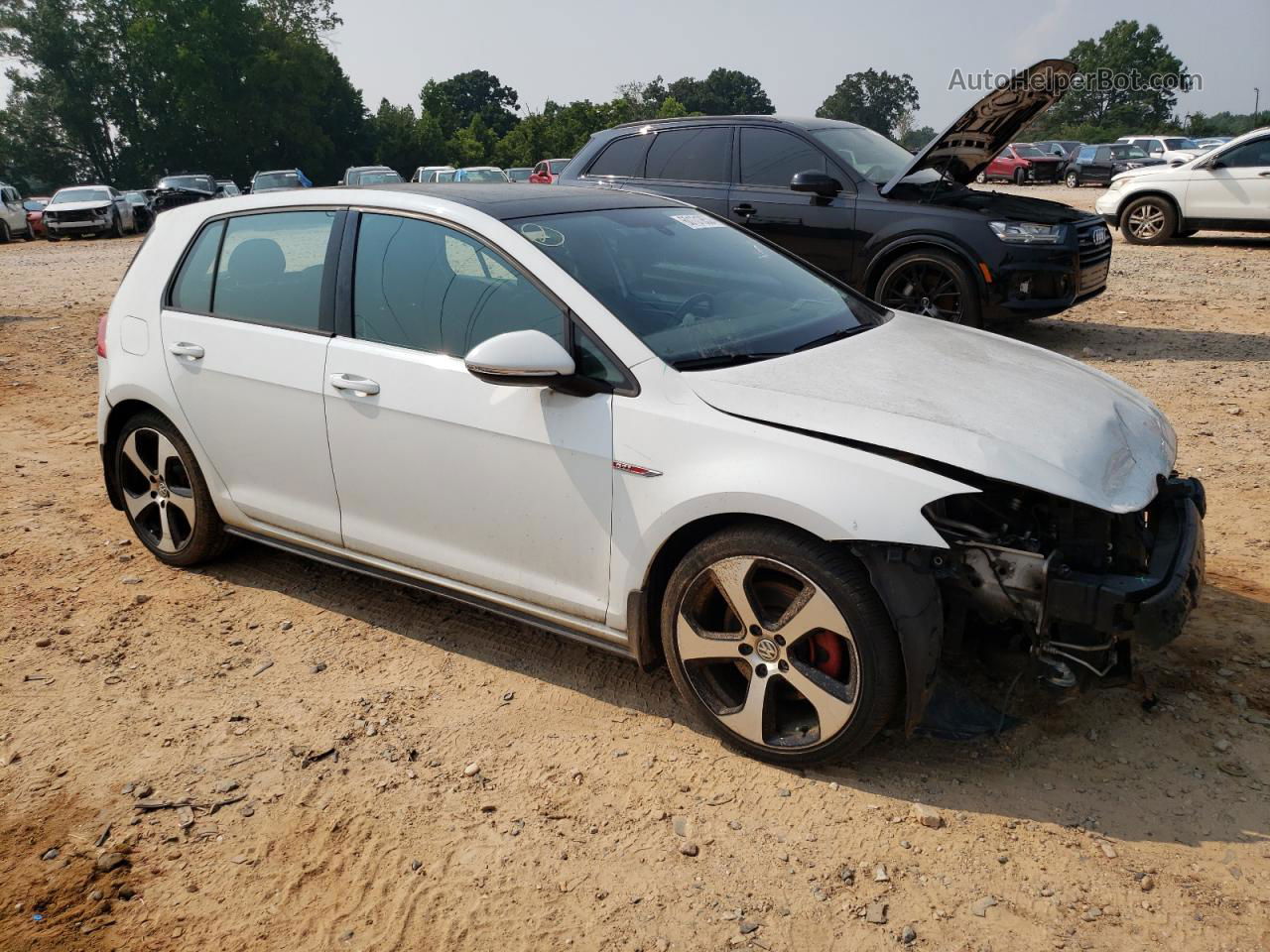 2015 Volkswagen Gti  White vin: 3VW4T7AU5FM003949