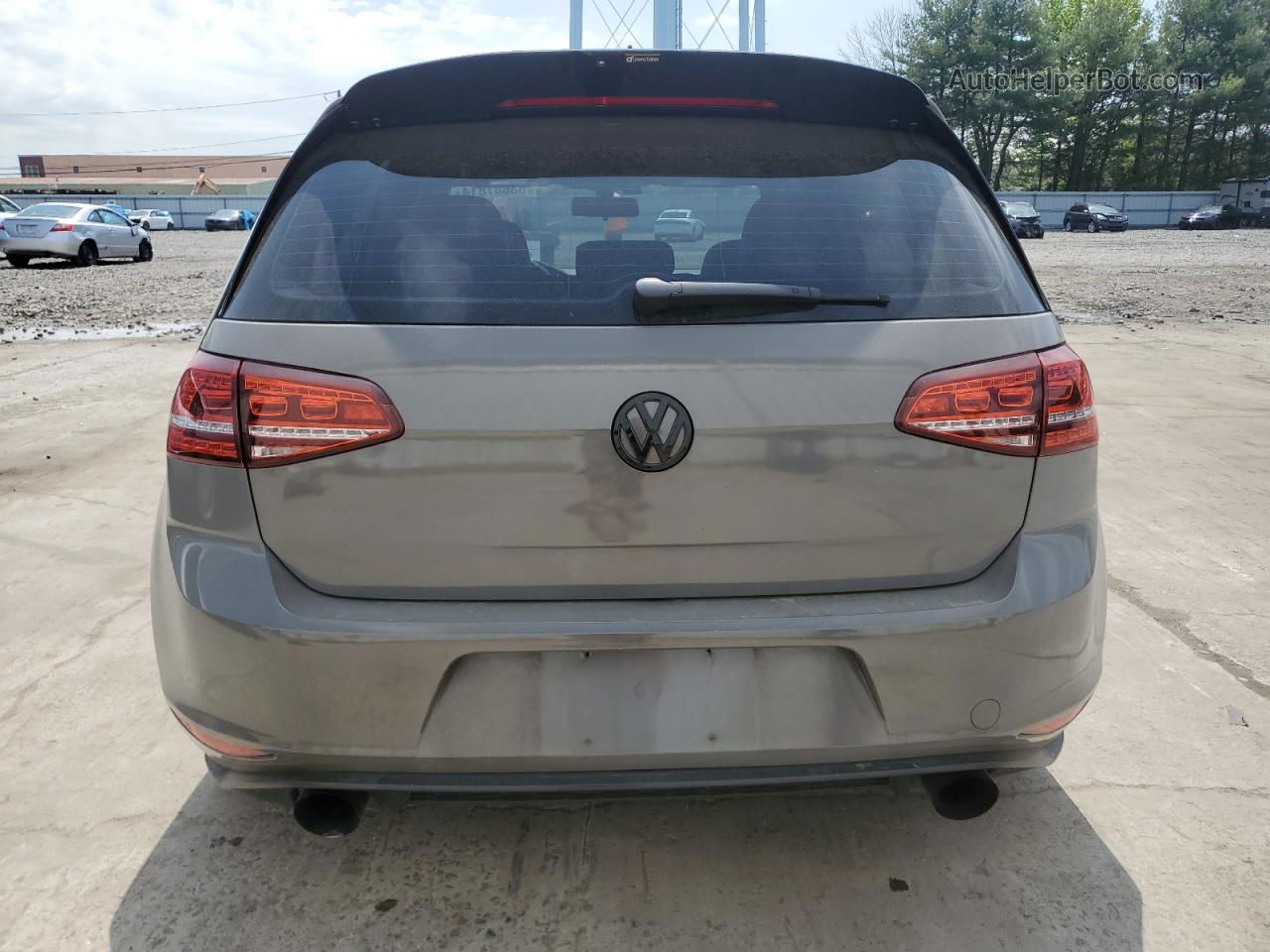 2015 Volkswagen Gti  Gray vin: 3VW4T7AU5FM016751