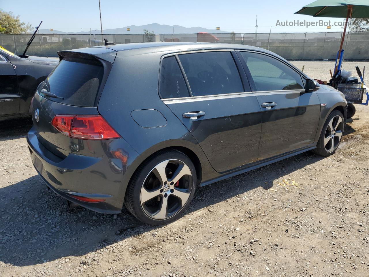 2015 Volkswagen Gti  Black vin: 3VW4T7AU5FM017446