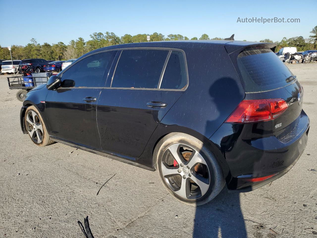 2015 Volkswagen Gti  Black vin: 3VW4T7AU5FM018354