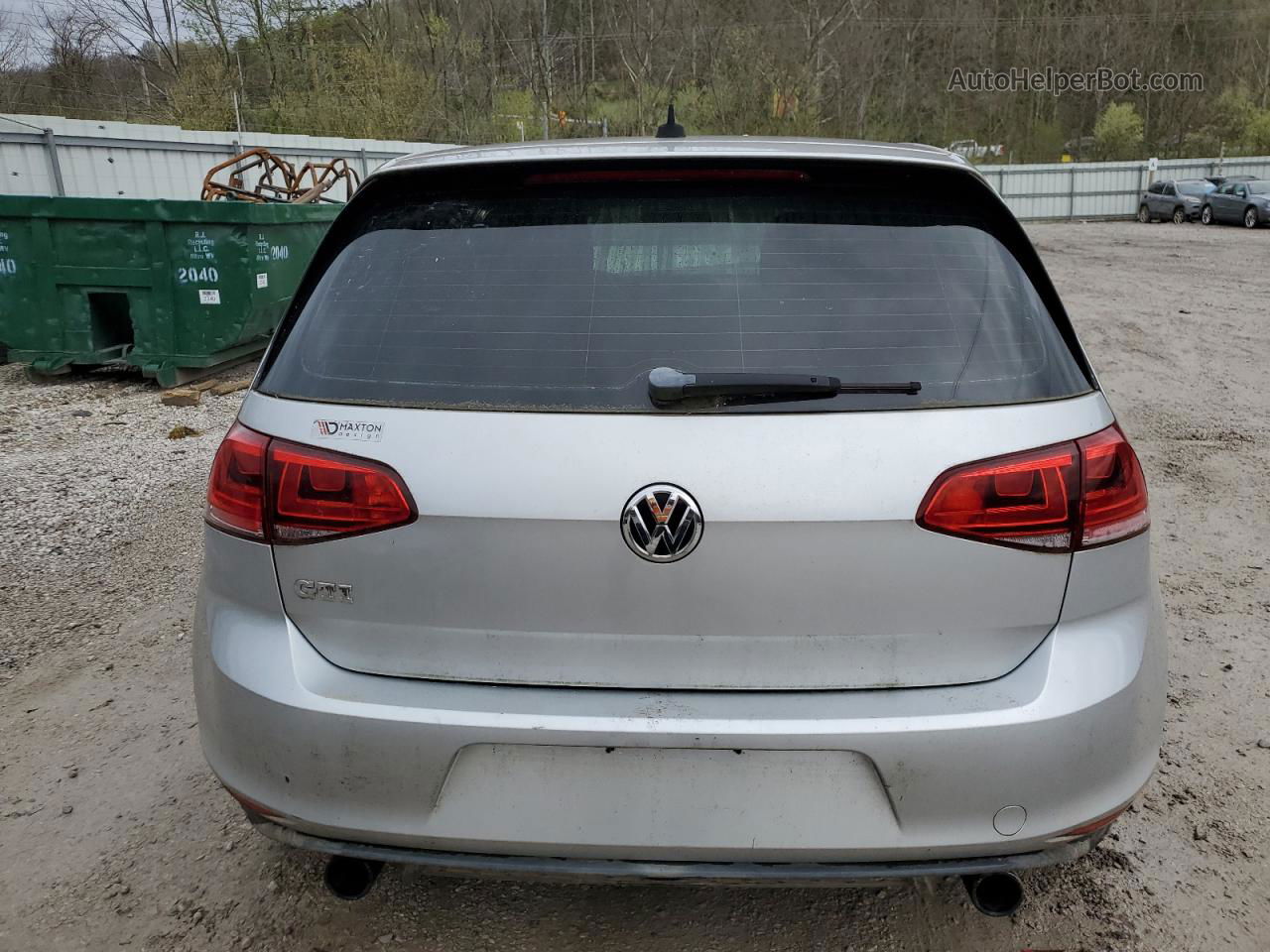 2015 Volkswagen Gti  Silver vin: 3VW4T7AU5FM036272