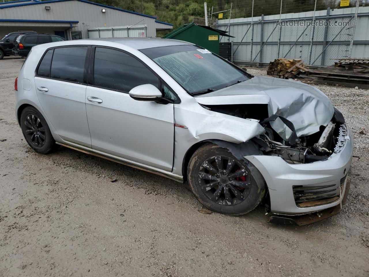 2015 Volkswagen Gti  Silver vin: 3VW4T7AU5FM036272