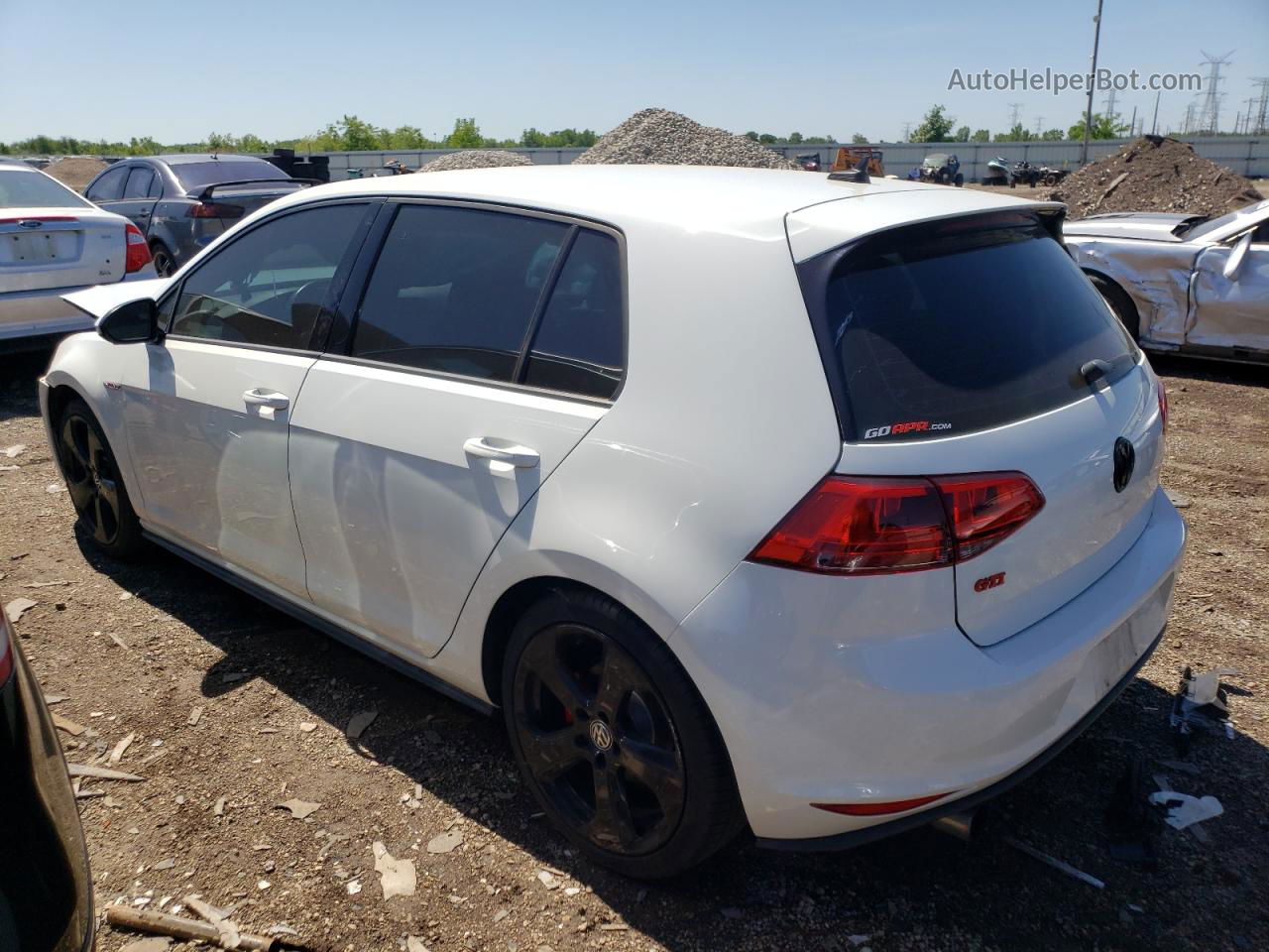 2015 Volkswagen Gti  White vin: 3VW4T7AU5FM100648