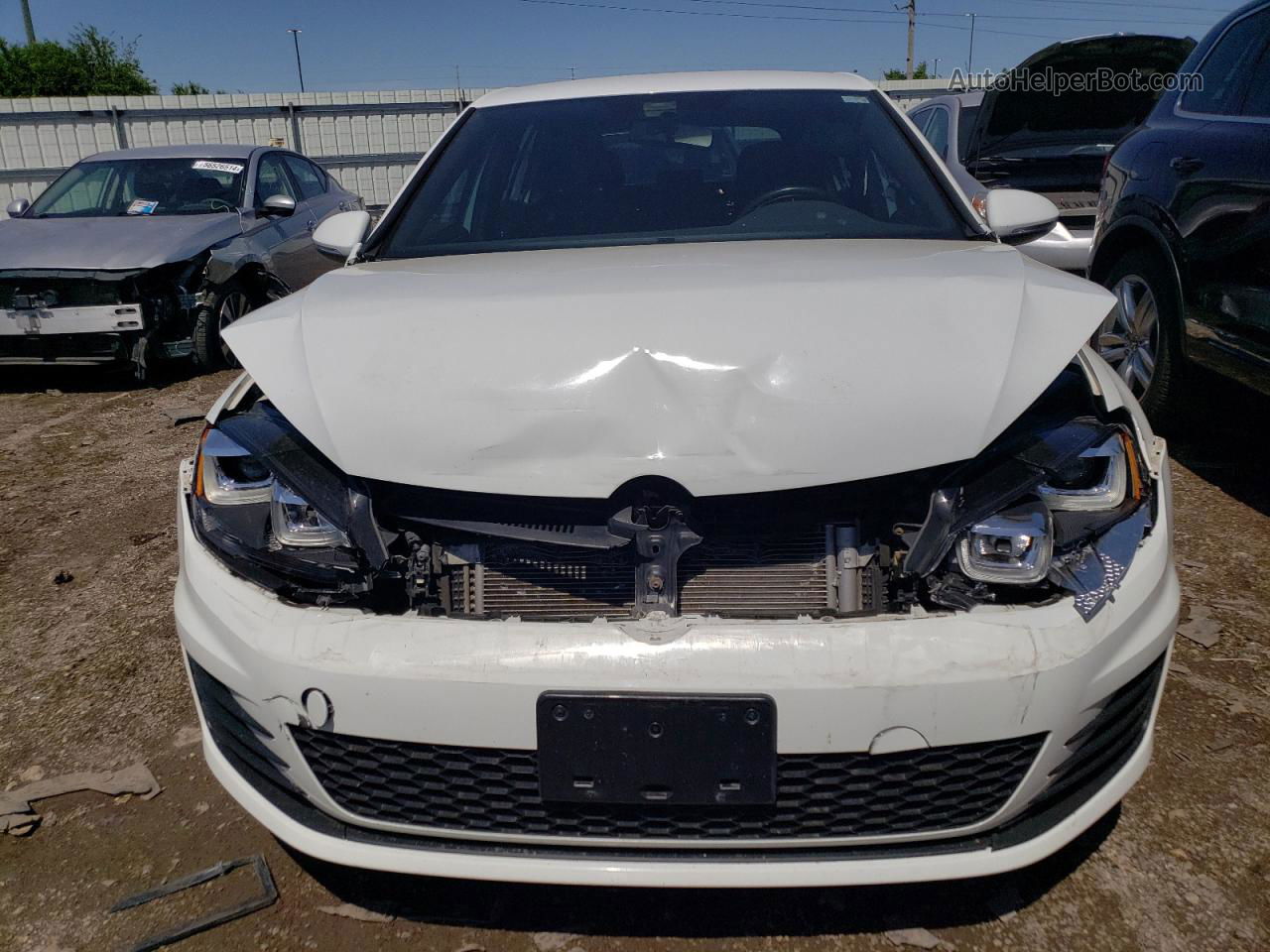 2015 Volkswagen Gti  White vin: 3VW4T7AU5FM100648