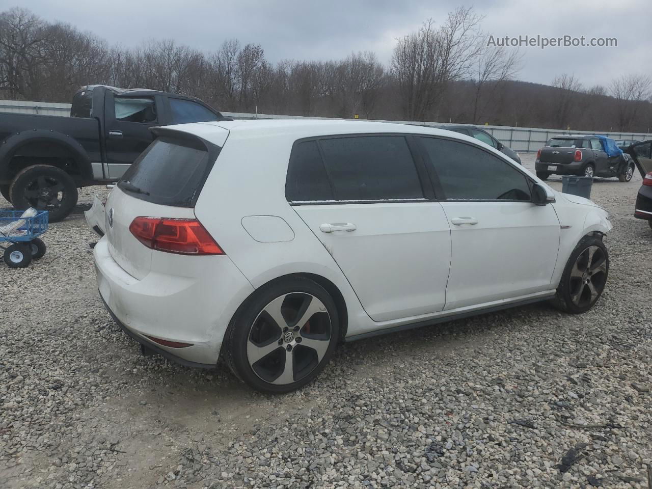 2016 Volkswagen Gti S/se White vin: 3VW4T7AU5GM012197