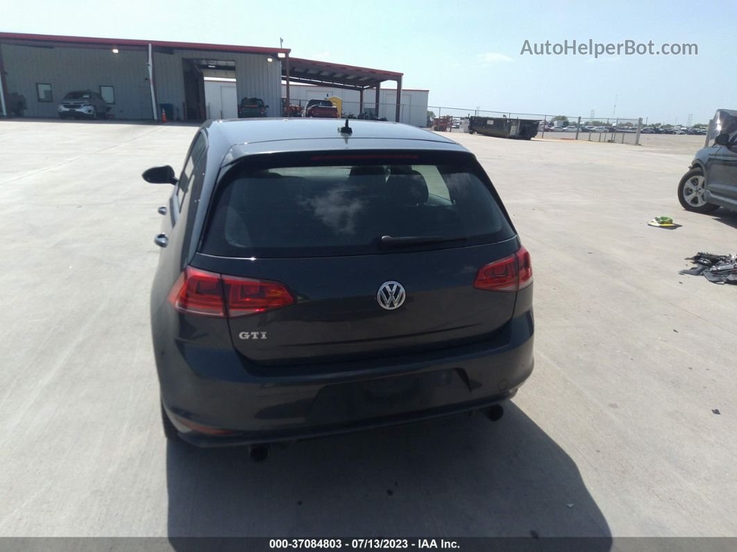 2016 Volkswagen Golf Gti Se Gray vin: 3VW4T7AU5GM047323