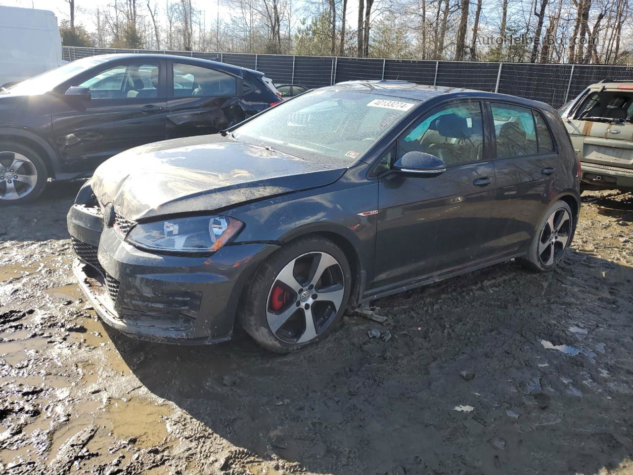 2017 Volkswagen Gti S Черный vin: 3VW4T7AU5HM018339