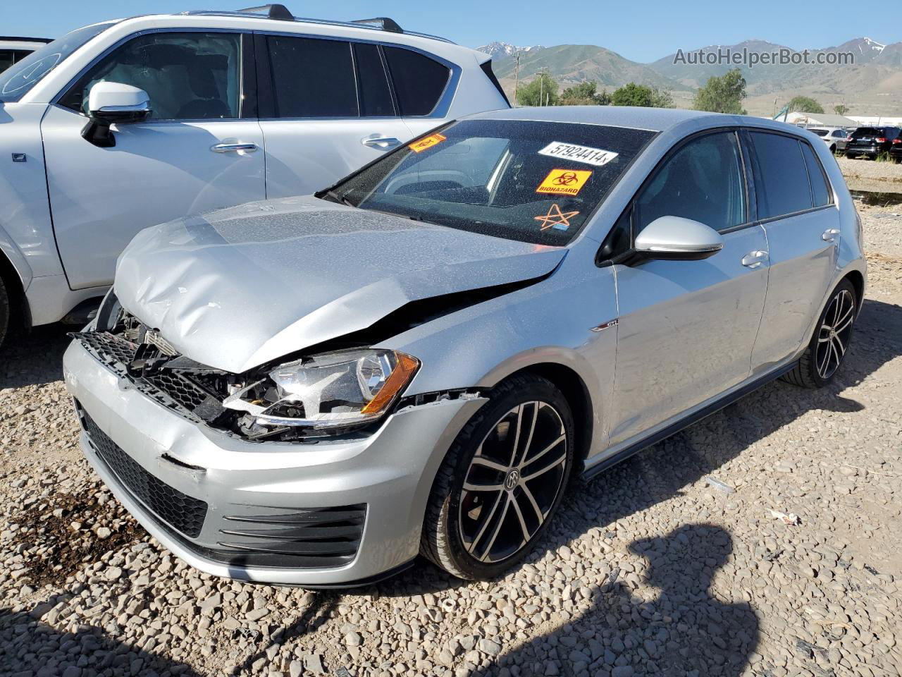 2017 Volkswagen Gti S Silver vin: 3VW4T7AU5HM054371