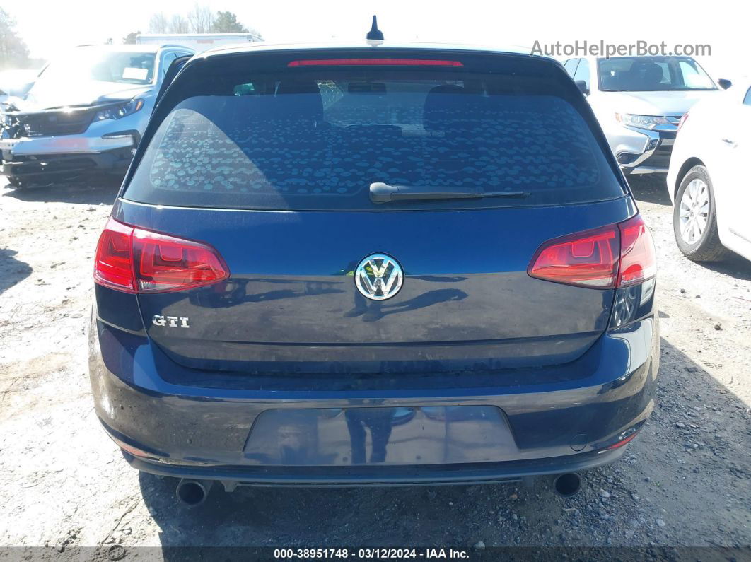 2017 Volkswagen Golf Gti Autobahn 4-door/s 4-door/se 4-door/sport 4-door Dark Blue vin: 3VW4T7AU5HM077164