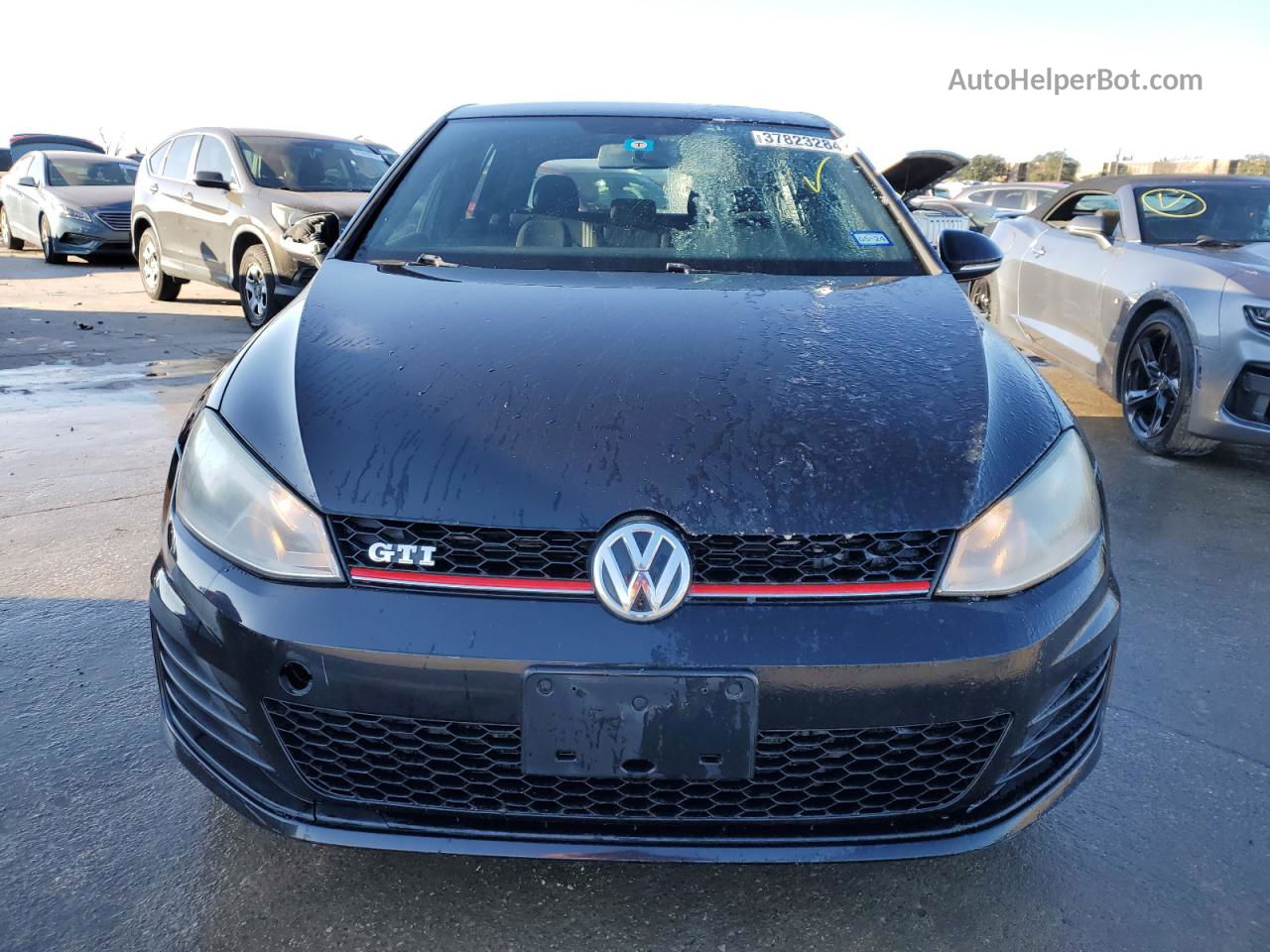 2015 Volkswagen Gti  Black vin: 3VW4T7AU6FM006276