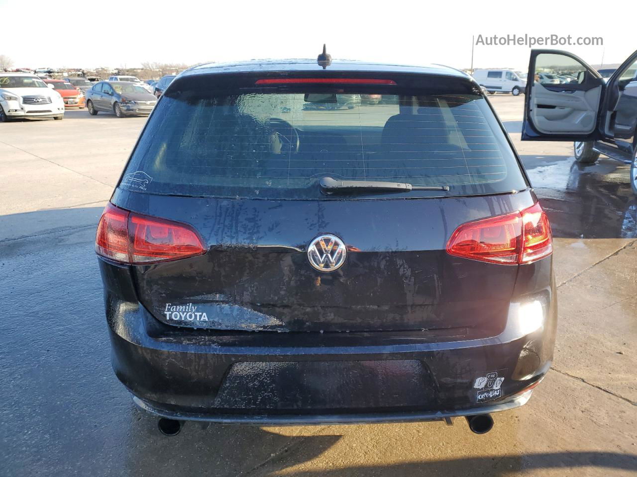 2015 Volkswagen Gti  Black vin: 3VW4T7AU6FM006276