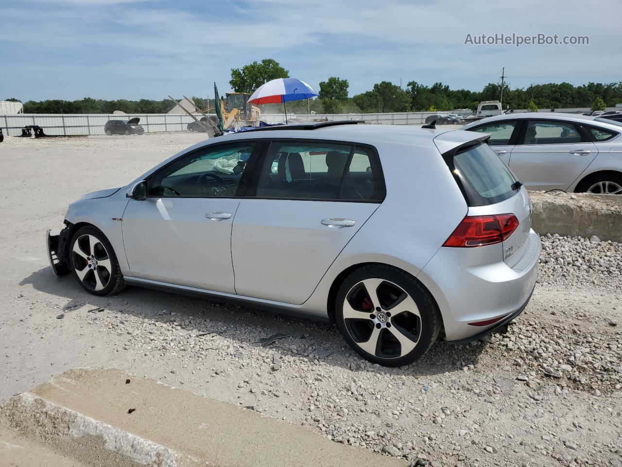 2015 Volkswagen Gti  Silver vin: 3VW4T7AU6FM007704