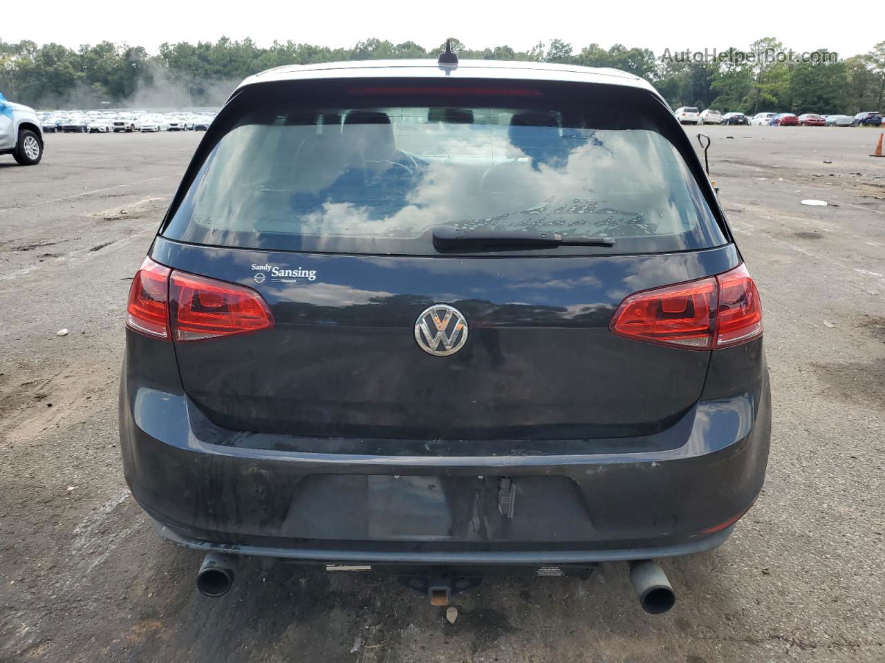 2015 Volkswagen Gti  Black vin: 3VW4T7AU6FM009923