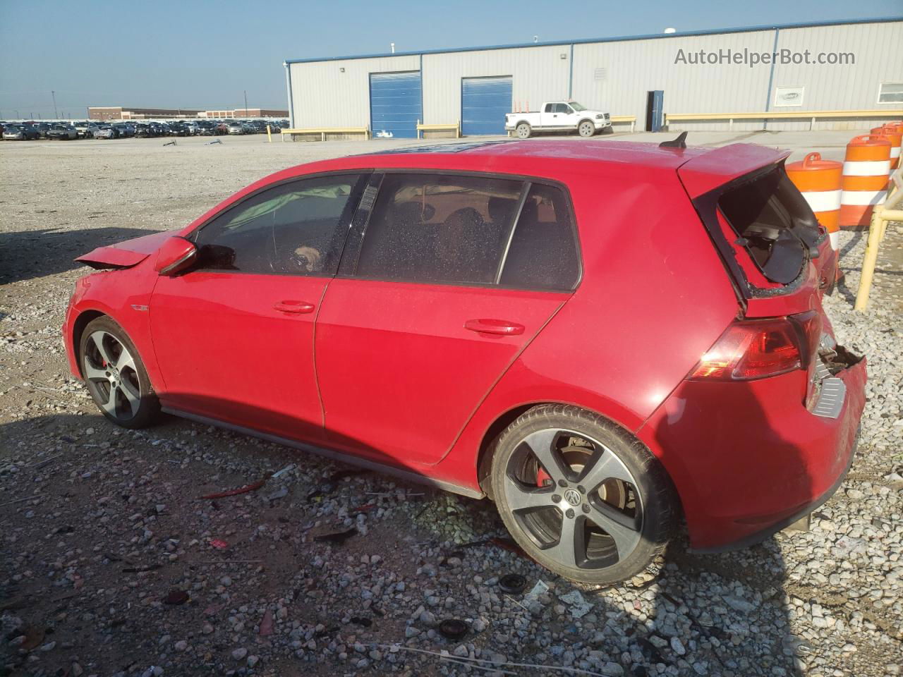 2015 Volkswagen Gti  Red vin: 3VW4T7AU6FM023711