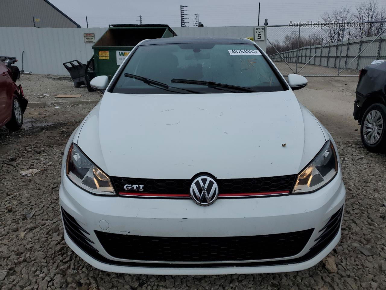 2015 Volkswagen Gti  Белый vin: 3VW4T7AU6FM029931