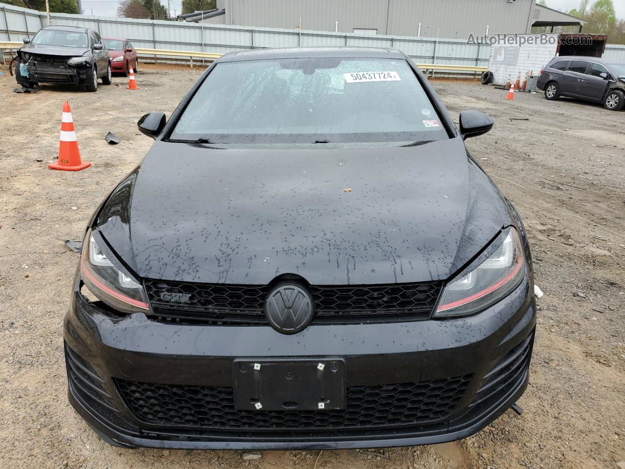 2015 Volkswagen Gti  Black vin: 3VW4T7AU6FM037138