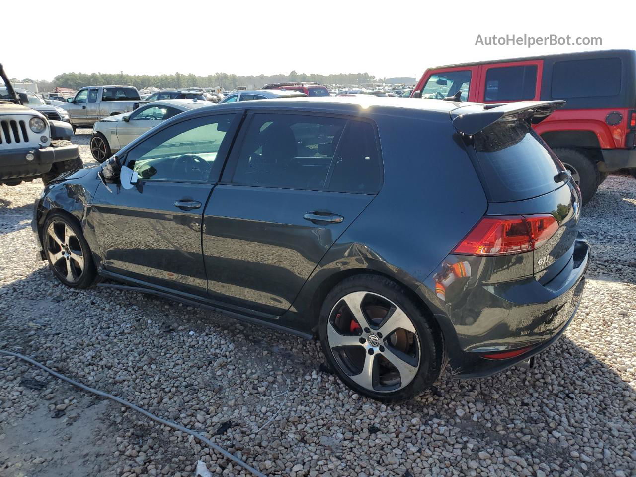 2015 Volkswagen Gti  Charcoal vin: 3VW4T7AU6FM043280