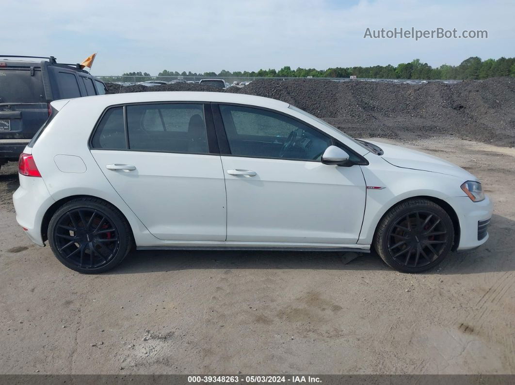 2015 Volkswagen Golf Gti 2.0t S 4-door Белый vin: 3VW4T7AU6FM050598