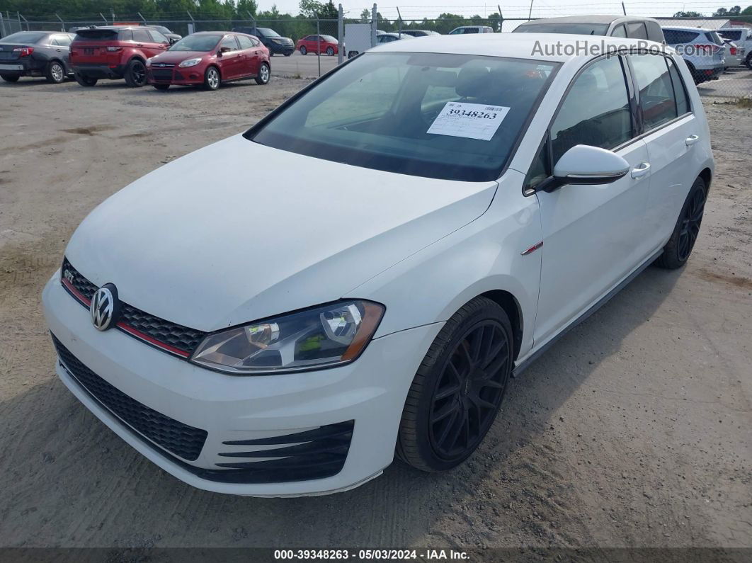 2015 Volkswagen Golf Gti 2.0t S 4-door White vin: 3VW4T7AU6FM050598