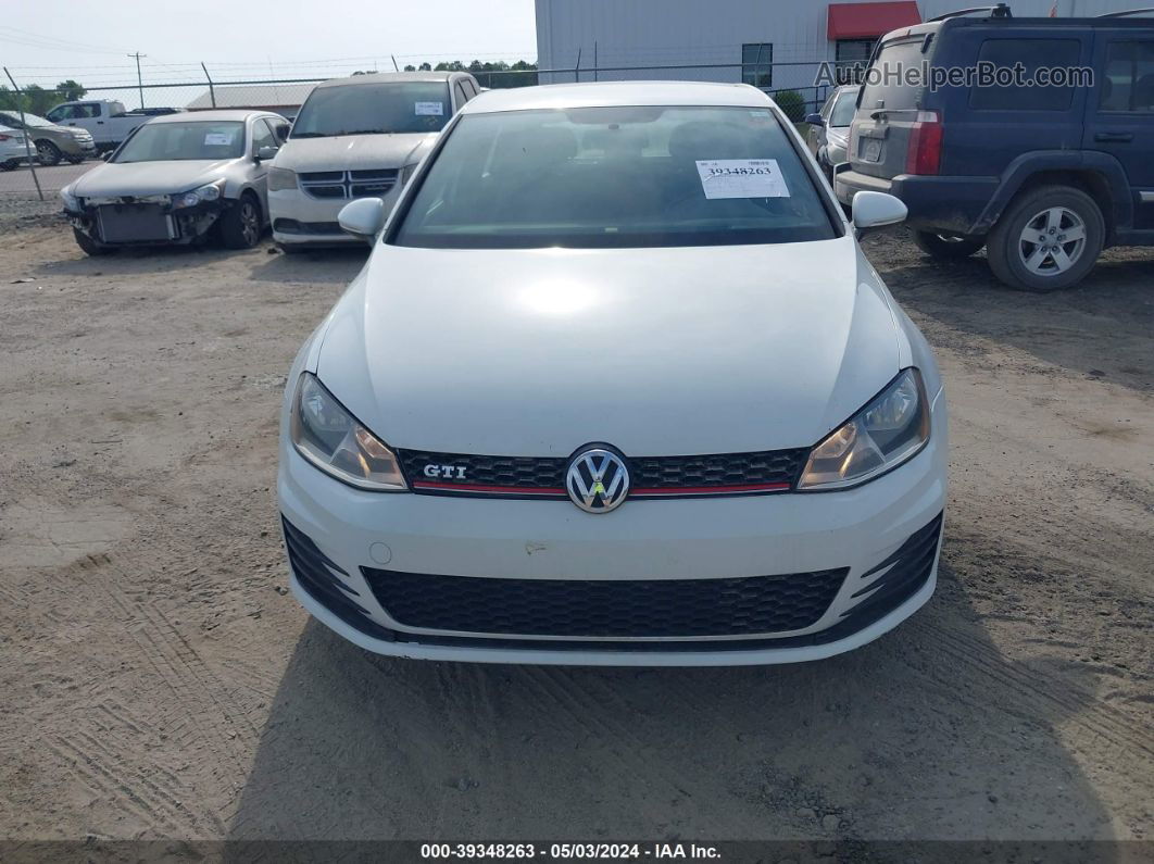 2015 Volkswagen Golf Gti 2.0t S 4-door White vin: 3VW4T7AU6FM050598