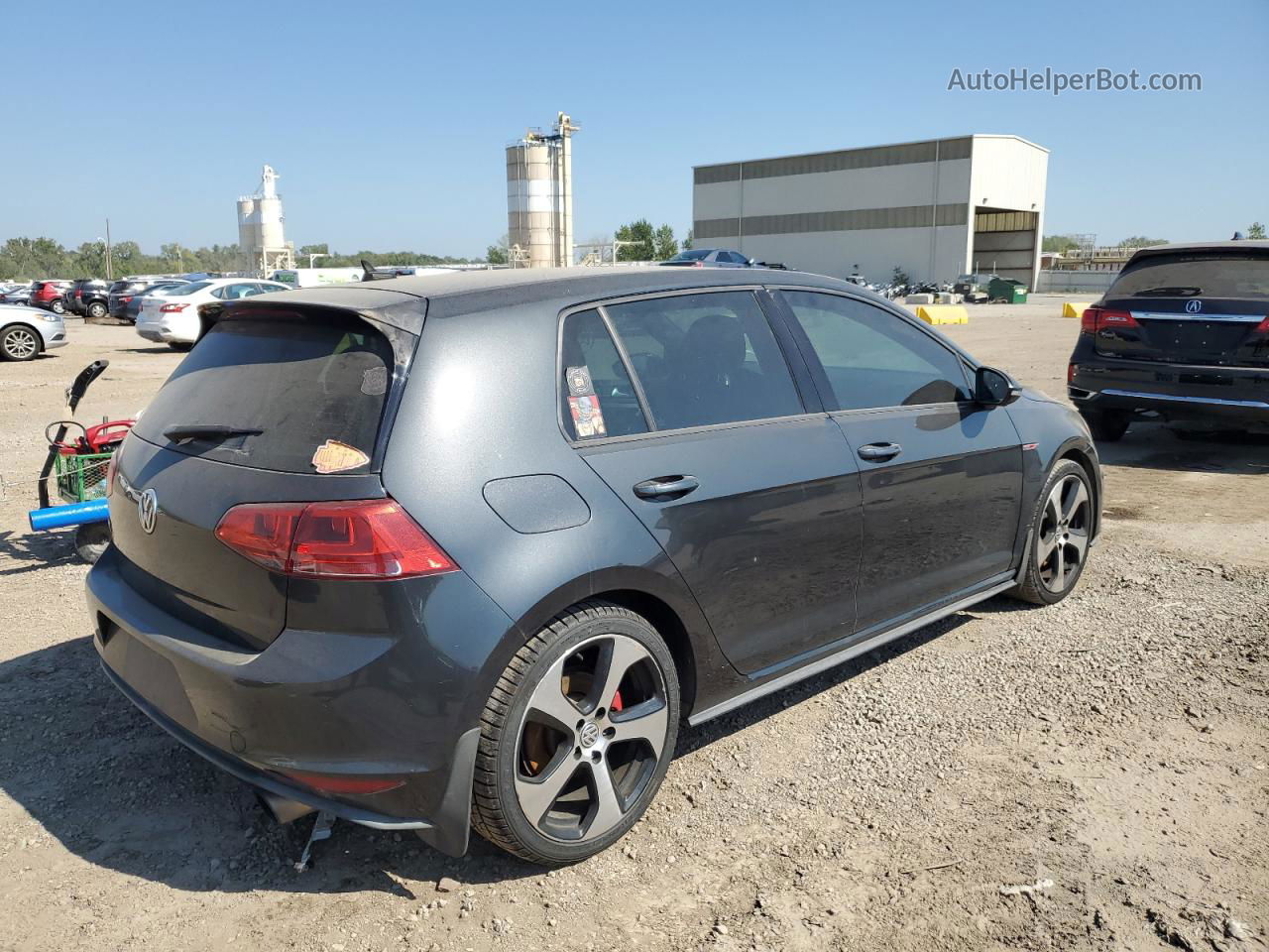 2015 Volkswagen Gti  Gray vin: 3VW4T7AU6FM077106