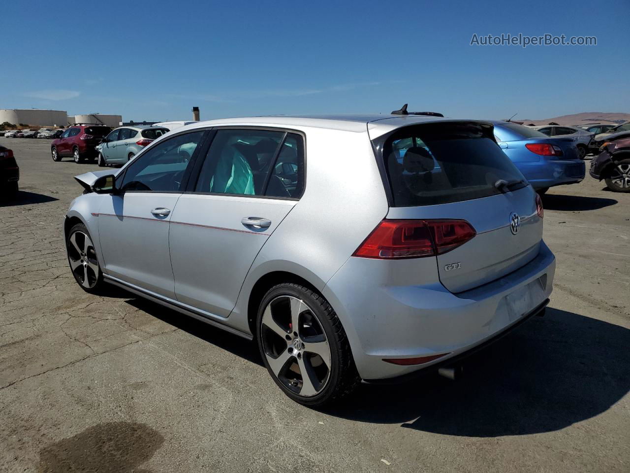 2015 Volkswagen Gti  Silver vin: 3VW4T7AU6FM091068