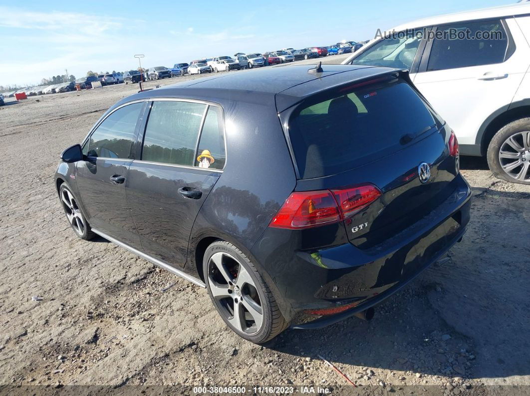 2016 Volkswagen Golf Gti Se 4-door Black vin: 3VW4T7AU6GM016033