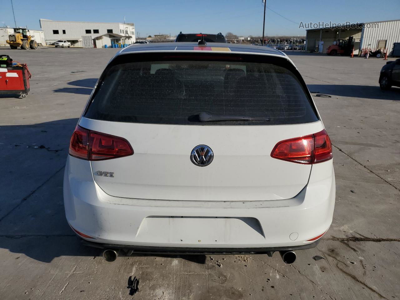 2016 Volkswagen Gti S/se White vin: 3VW4T7AU6GM043667