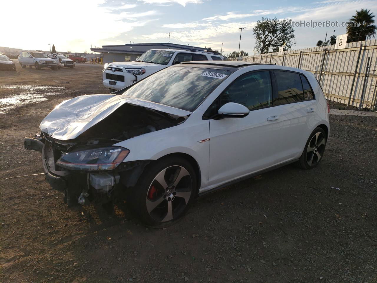 2016 Volkswagen Gti S/se White vin: 3VW4T7AU6GM047704