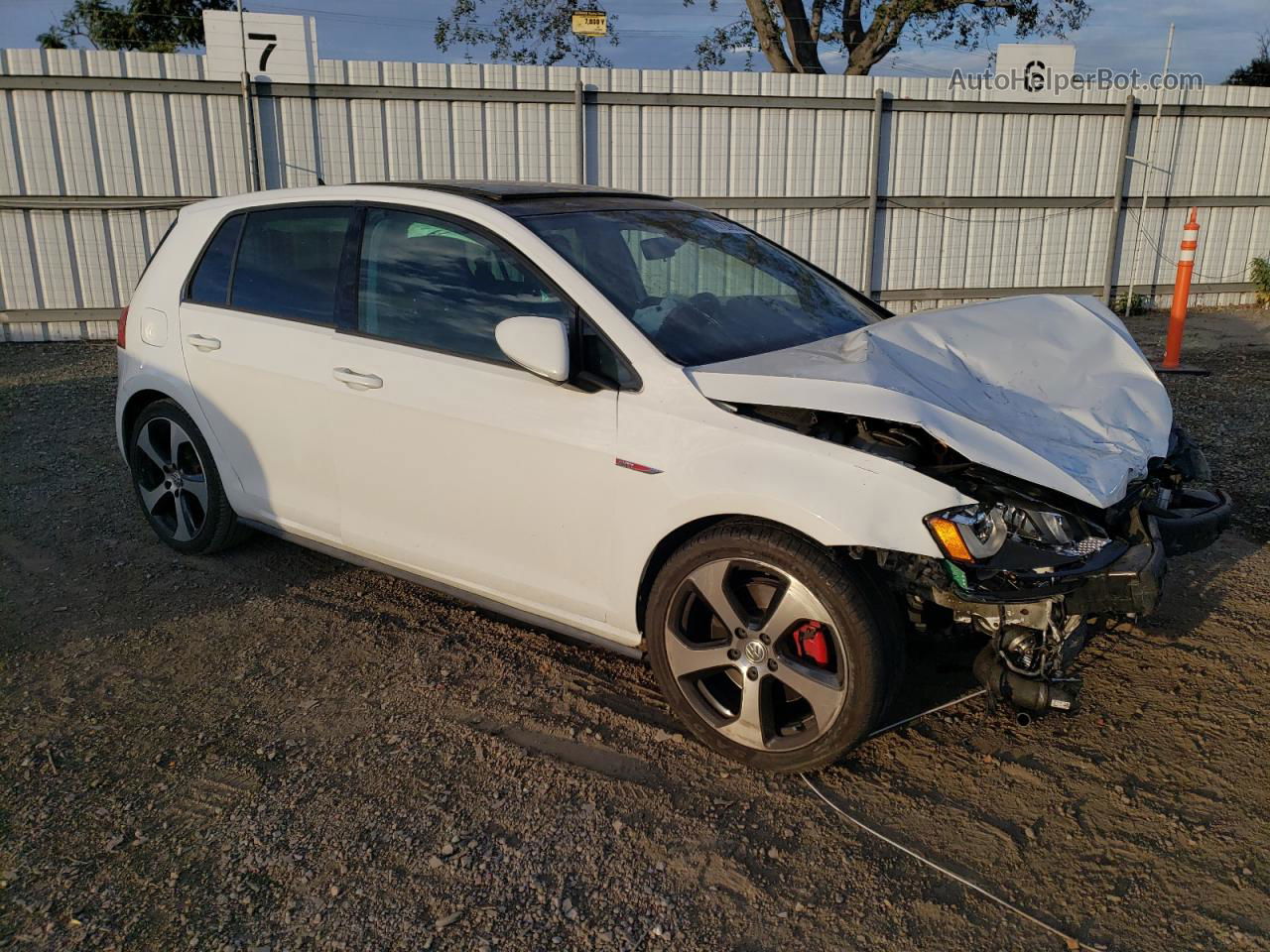 2016 Volkswagen Gti S/se White vin: 3VW4T7AU6GM047704