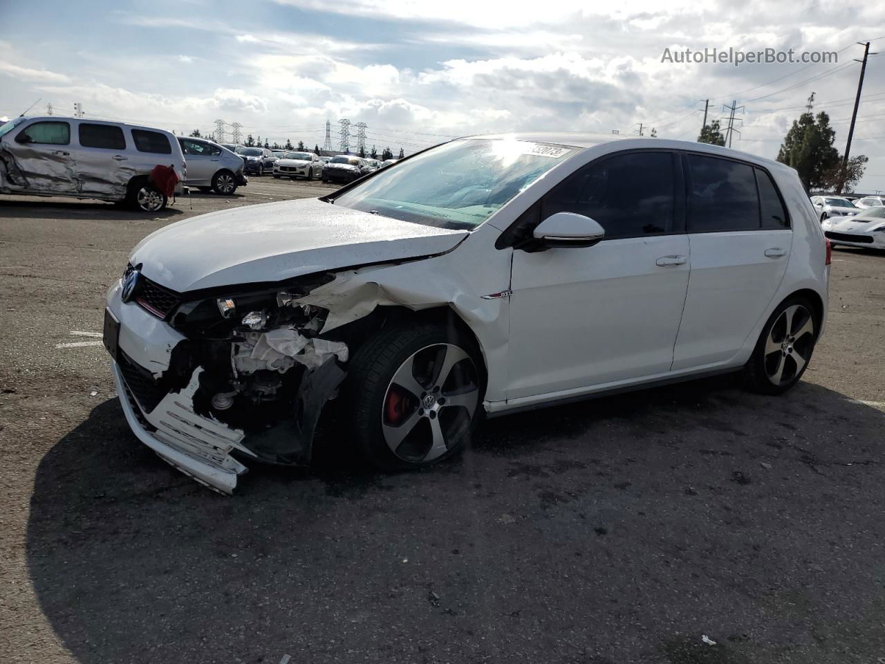 2016 Volkswagen Gti S/se White vin: 3VW4T7AU6GM060503