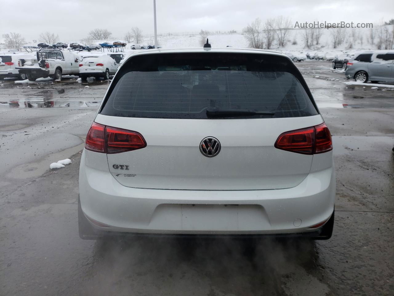 2016 Volkswagen Gti S/se White vin: 3VW4T7AU6GM062459