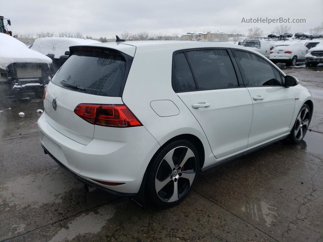 2016 Volkswagen Gti S/se White vin: 3VW4T7AU6GM062459