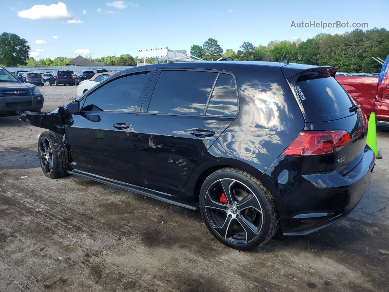 2017 Volkswagen Gti S Черный vin: 3VW4T7AU6HM051009