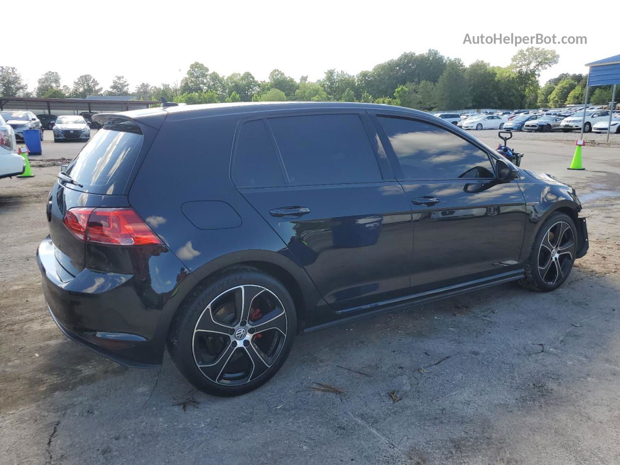 2017 Volkswagen Gti S Черный vin: 3VW4T7AU6HM051009