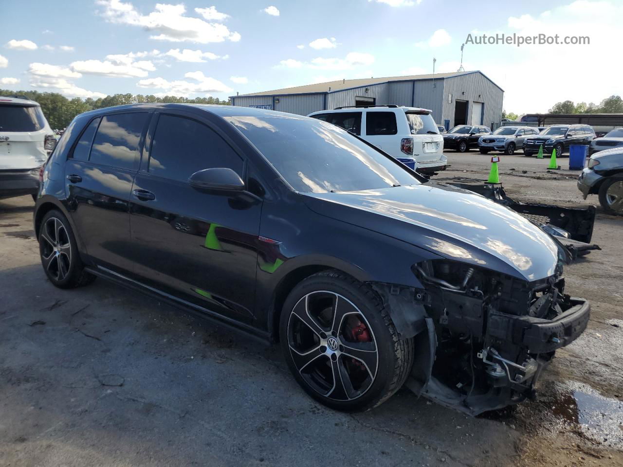 2017 Volkswagen Gti S Черный vin: 3VW4T7AU6HM051009