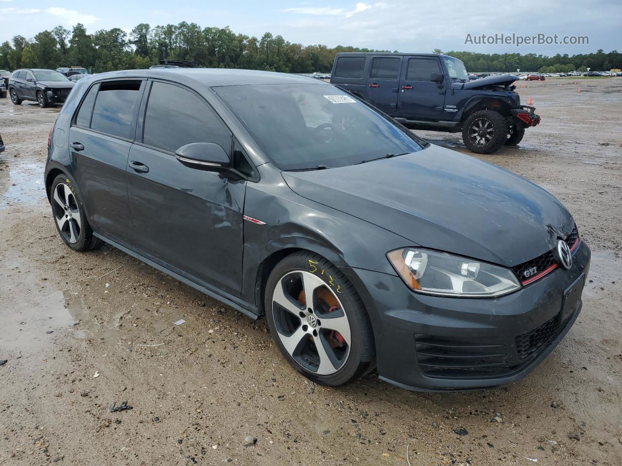 2017 Volkswagen Gti S Серый vin: 3VW4T7AU6HM073964