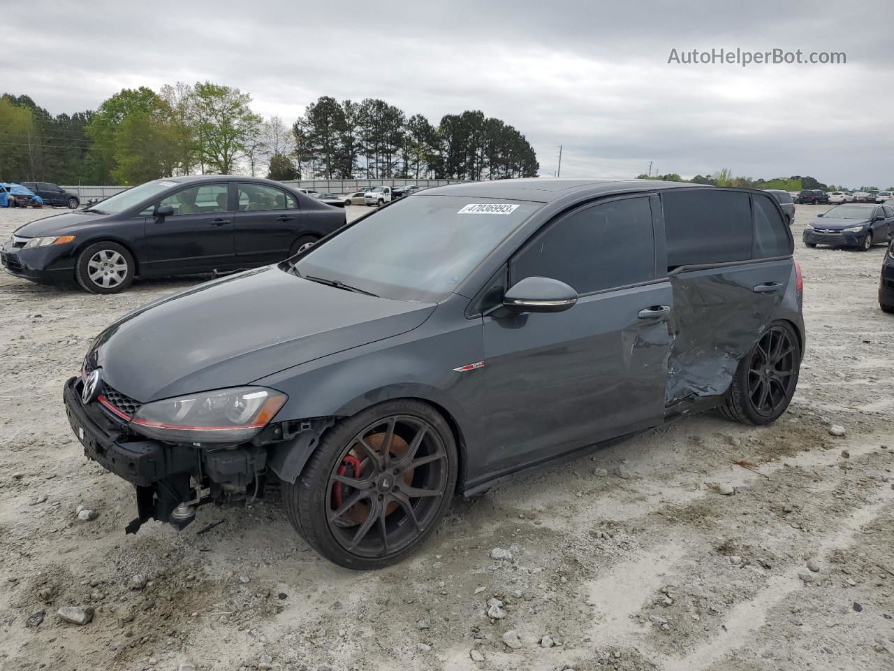 2015 Volkswagen Gti  Black vin: 3VW4T7AU7FM001216