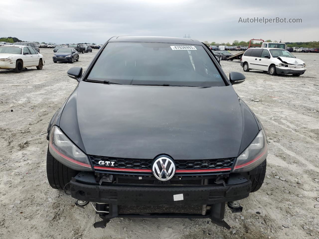 2015 Volkswagen Gti  Black vin: 3VW4T7AU7FM001216