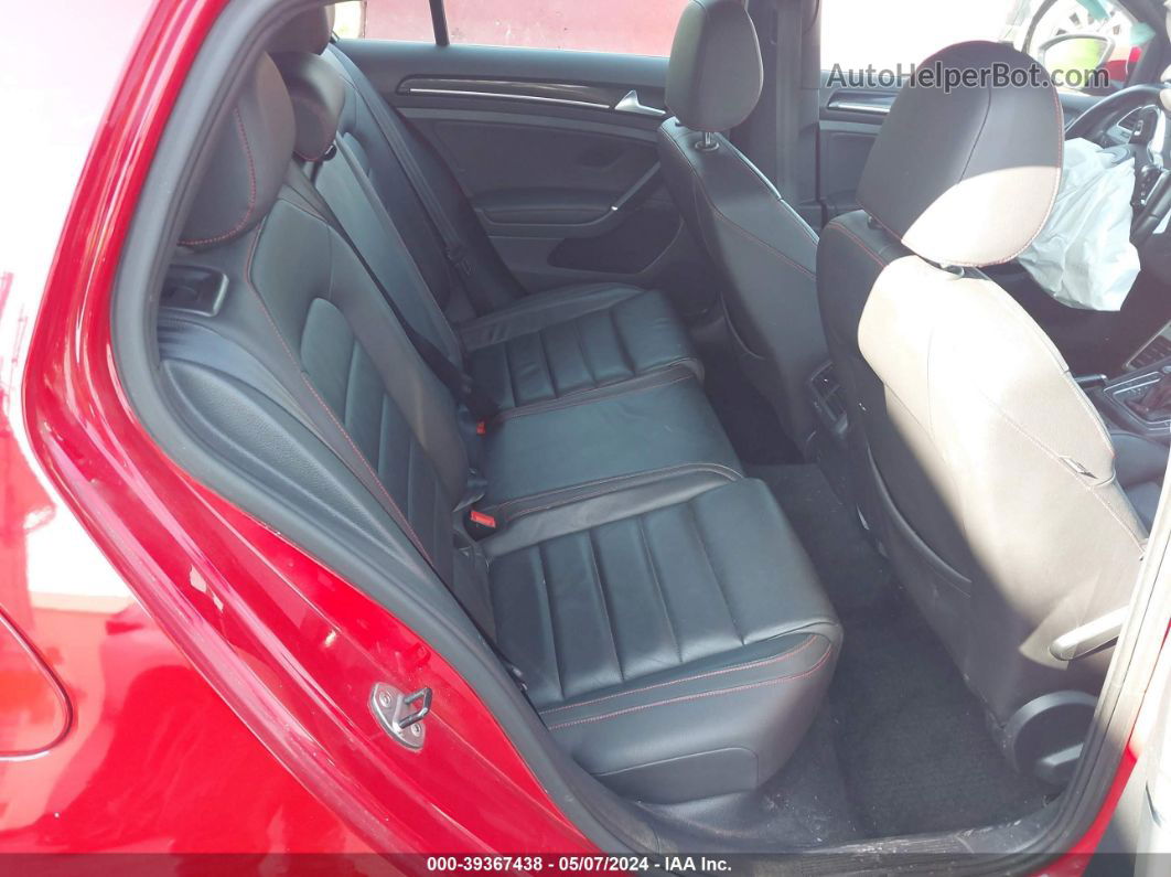 2015 Volkswagen Golf Gti 2.0t Autobahn 4-door Red vin: 3VW4T7AU7FM026911